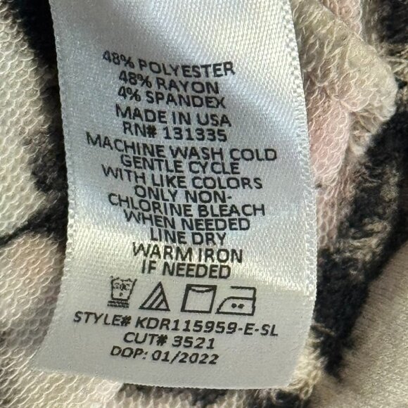 Socialite XS Sleeveless Tie-Dye Dress Tan/Blue/Black 48% Polyester 48% Rayon - Picture 3 of 6